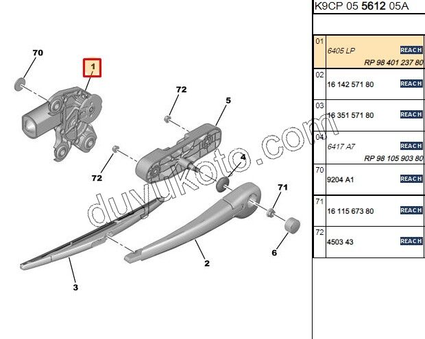 MOTOR CAM SILGI ARKA PRT3 PRT4 1P