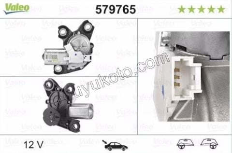 2019> Partner Rifter Berlingo Combo Doblo Proace City MOTOR CAM SILGI ARKA PRT3 (Bagaj Tek Kapak Yukarı Açılır)