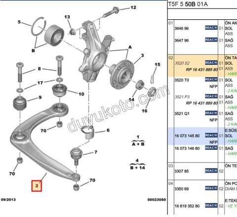 Salıncak Sol P307 PRT3