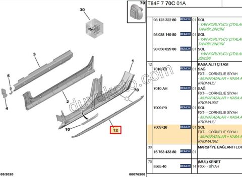 PLASTIK ETEK MARSPIYEL L P30081