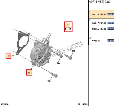 Vakum Pompası EB2 1.2CC 130HP 2020 Sonrası