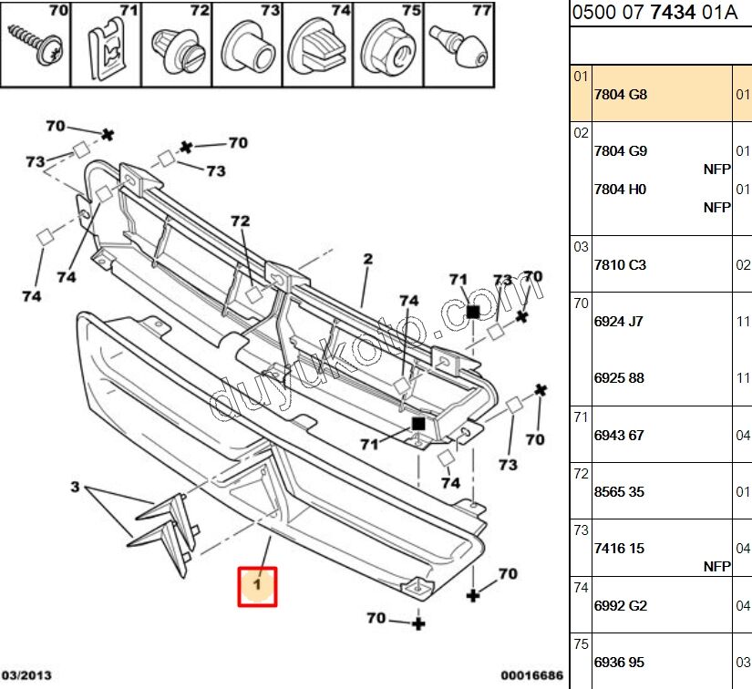 PANJUR ON DIS XS1 98/00 ARMA--