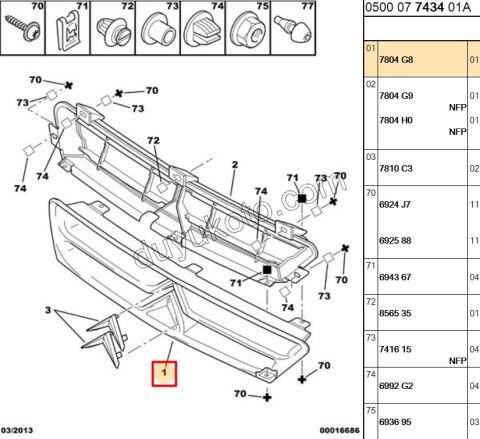 PANJUR ON DIS XS1 98/00 ARMA--