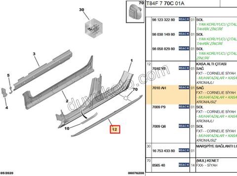 PLASTIK ETEK MARSPIYEL R P30081