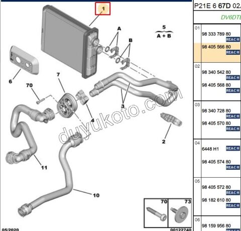 Kalorifer Radyatörü P2082 P20082