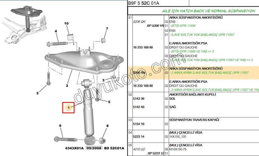 Arka Amortisör PRT3 C4PC1
