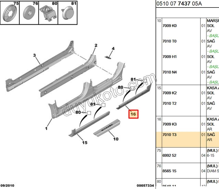ETEK PLASTIGI MARSBIYEL ARKA R C4SDN