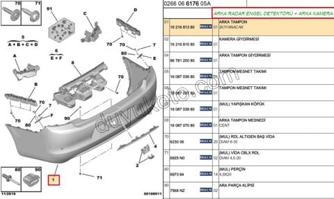 TAMPON ARKA CELY1 CELYMQ PARK SENS+