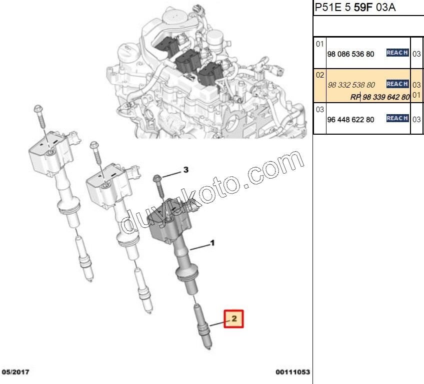 BUJI X 3AD 1.2CC 130HP 2020 Sonrası EURO6.3 1.2CC 100HP 2020 Sonrası X