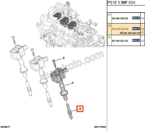 BUJI X 3AD 1.2CC 130HP 2020 Sonrası EURO6.3 1.2CC 100HP 2020 Sonrası X