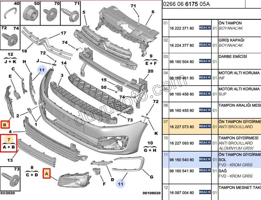Sis Far Çerçevesi Takım CELYMQ 2017> KROM-