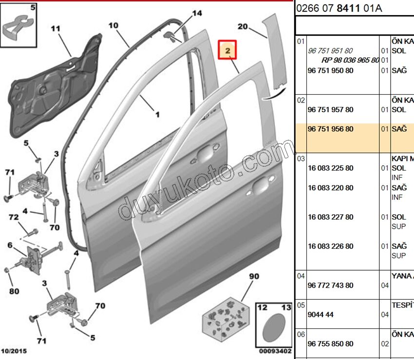 SAC KAPI ON R P301 CELY