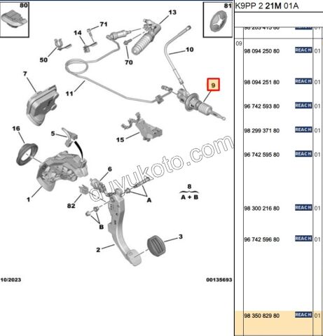 MERKEZ DEBRIYAJ UST PRT4 P308T9 ESP+ S&S YOK