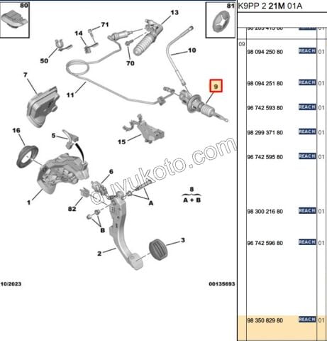 MERKEZ DEBRIYAJ UST PRT4 P308T9 ESP+ S&S YOK