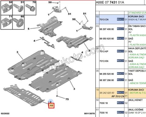 MUHAFAZA KARTER P207 C3AIR METAL