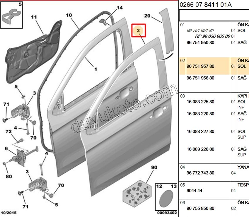 SAC KAPI ON L P301 CELY