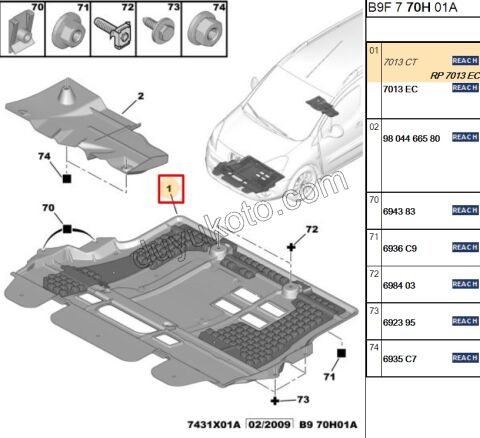 Yağ Karteri Muhafazası BR3 PRT3 P3081 P30081 P50081 PLASTIK