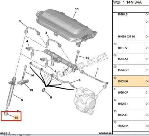 BAGA ENJEKTOR YUVARLAK PLASTIK DW10F DW112R