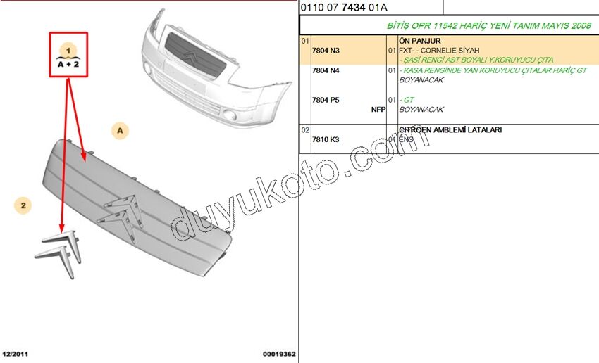Ön Panjur C2 (ARMA+) SIYAH