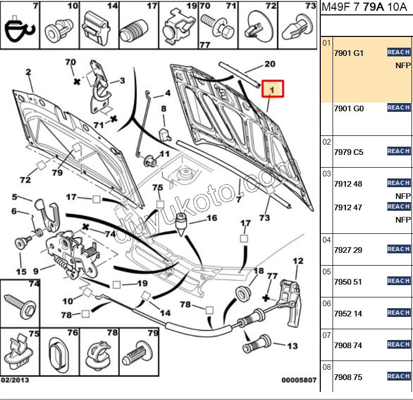 MOTOR KAPUTU PRT1 1996 / 2003