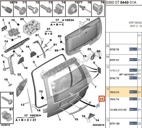 ARMA CAVUS BAGAJ C8 >2007 9*11