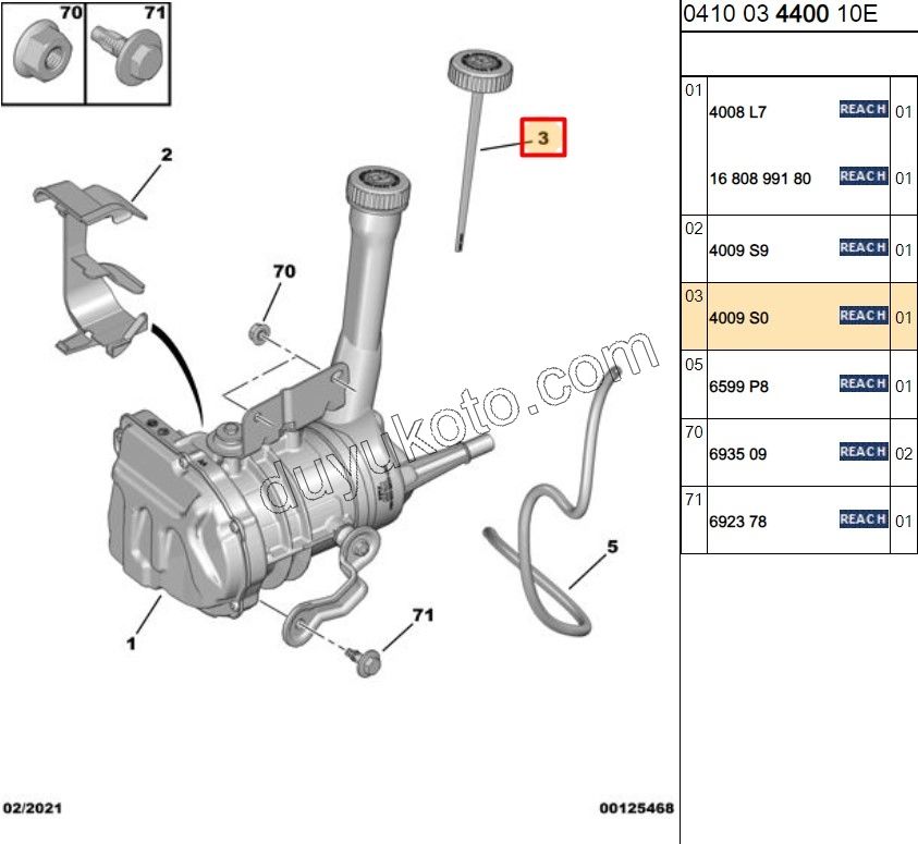 KAPAK DIREKSIYON YAG HAZNE PRT3 ELEK+