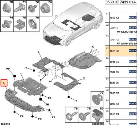MUHAFAZA ON TAMPON ALT C42 MQ