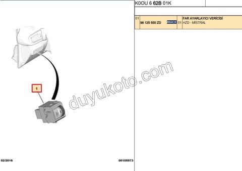 Citroen Xsara Dikiz Aynası Sol Elektirikli Rezistanslı 1998/2000