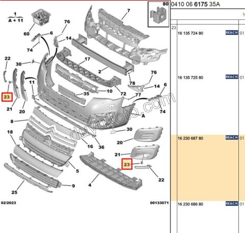 Ön Park Sensörü Çerçeve Takımı PRT3