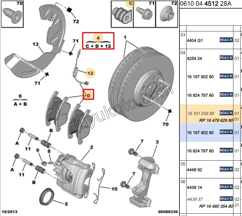 Fren Balatası Ön C53MQ