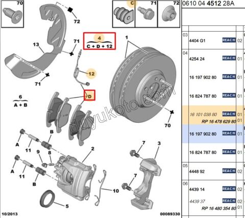 Fren Balatası Ön C53MQ