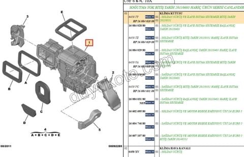 KALORIFER KAZANI KOMPLE BXR3 Klimasız 735421754 ENO