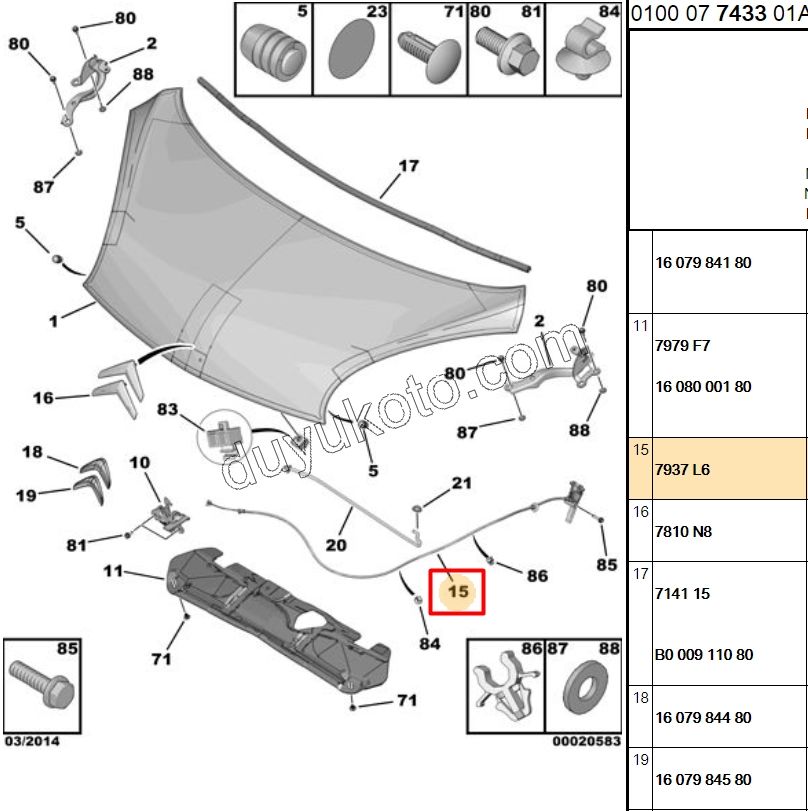 TEL MOTOR KAPUT ACMA P107 C11