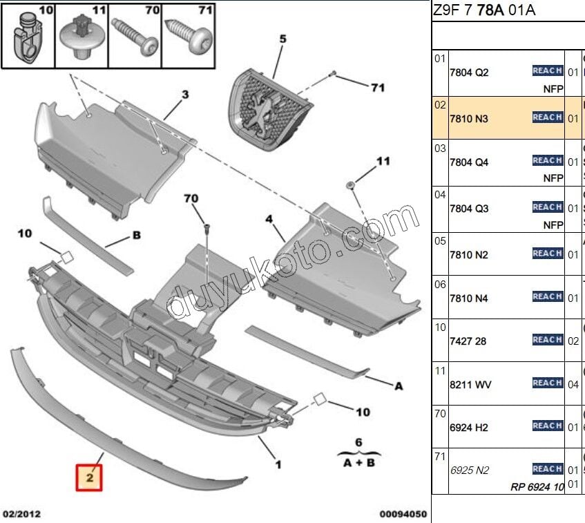 KROM ON PANJUR ALT UZUN P607