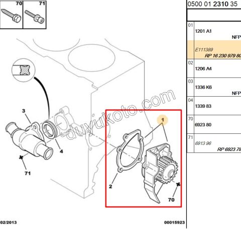 Devirdaim Su Pompası XU10J4RS XU7JP