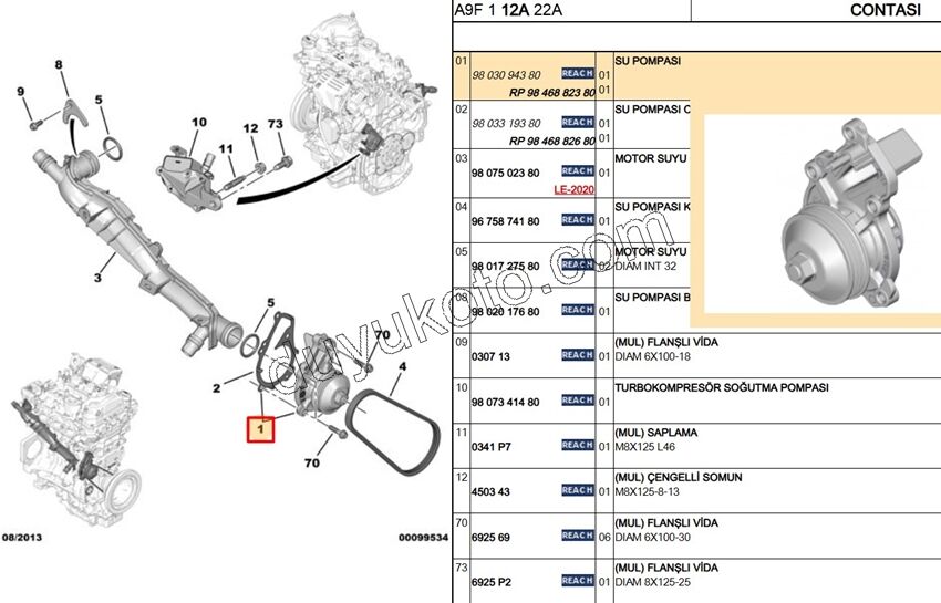 Devirdaim Su Pompası 1.2CC 130HP