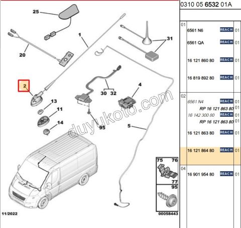 TABAN ANTEN BXR3