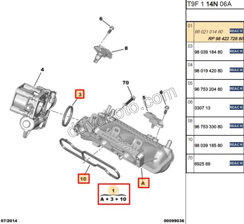 MANIFOLD EMME 1.2CC 130HP