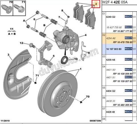 Fren Balatası Arka Tk P5081