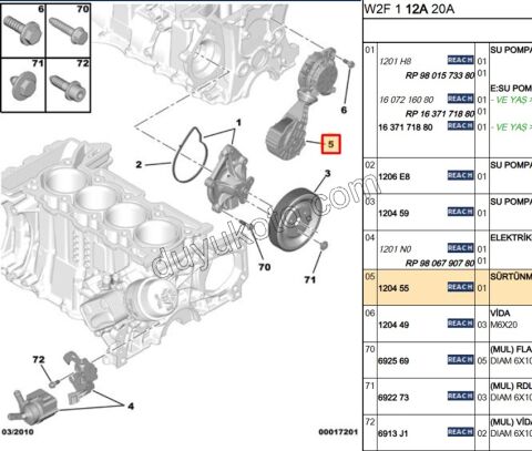 Devirdaim Bağlantı Ayağı 207 308 3008 5008 / C4 II C4 C4 Picasso Ds3 (Sensörlü)
