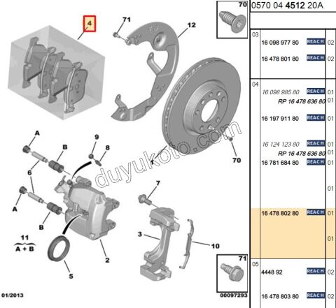 2019> Partner Rifter Berlingo Combo Doblo Proace City Fren Balatası Ön BYK P3083 P30082 P5082 P50082 C5AIR DS7 P408