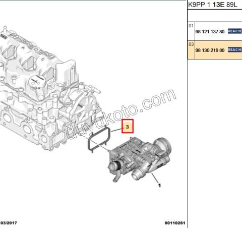 CONTA TERMOSTAT 1.5HDİ Euro6