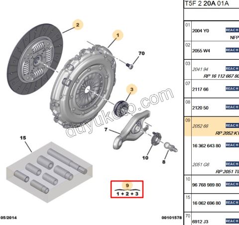 Debriyaj Seti EW10J4 EW10D