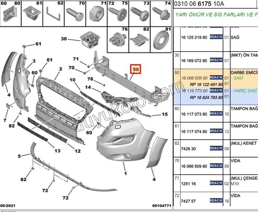 DARBE EMICI ON TAMPON DEMIR BXR3