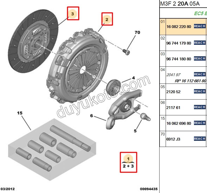 DEBRIYAJ SET P301