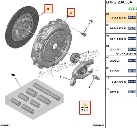 DEBRIYAJ SET P301