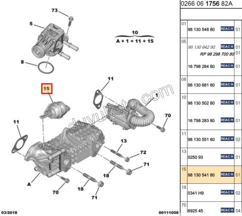 BAYPAS EGR ACTUVATOR 1.5HDİ Euro6 TYT