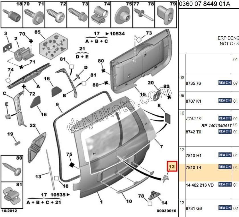 ARMA CAVUS BAGAJ C8 2007>
