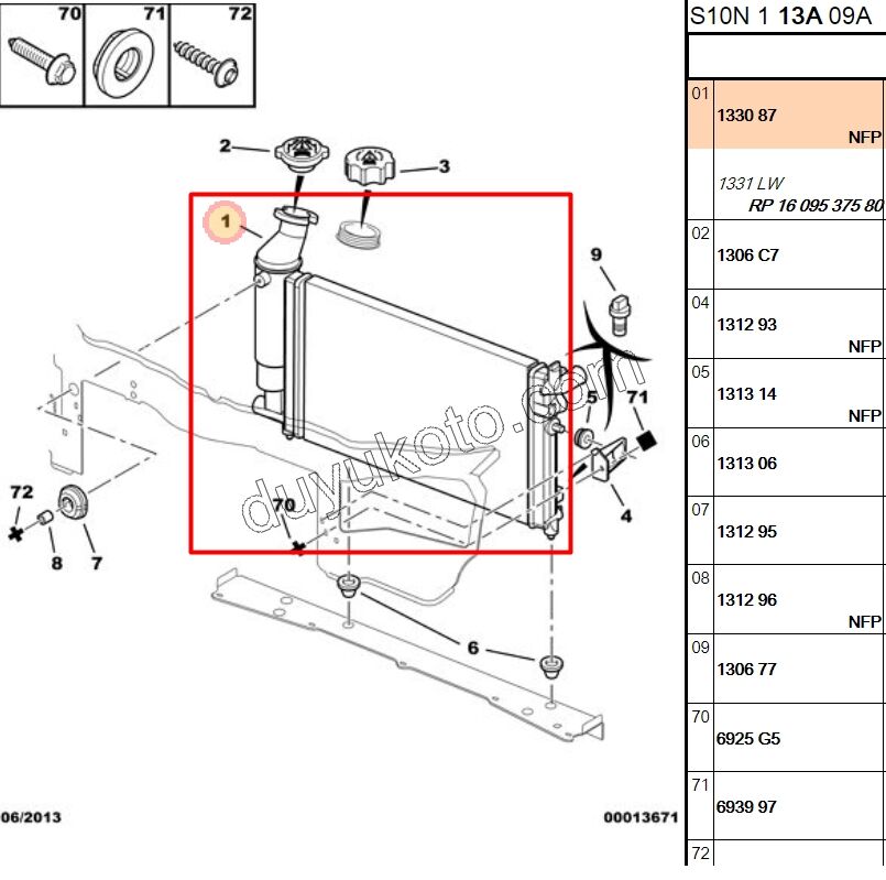 RADYATOR P106 AC+ DEPO+ 53CM