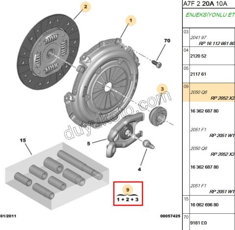 Debriyaj Seti ET3J4 P207 P307